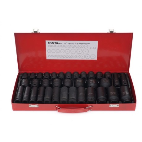 Löökpadrunite komplekt löökpadrunid 35 osa 8-32mm KD11756