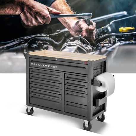 Тележка для мастерской шкаф с инструментами STAHLWERK DINO 368 частей