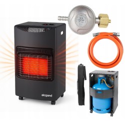 Gaasiballoonide gaasikütteseade, kütteseade, reduktor 4,2 kW CE