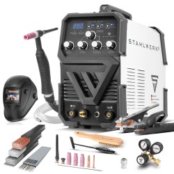Комбинированный сварочный аппарат STAHLWERK AC/DC TIG 200 ST IGBT