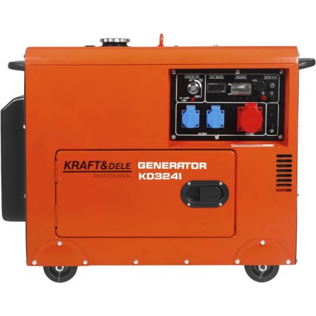 Generaator 230V 400V 7kW 16hj diisel + ATS KD3241