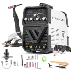 Сварочный аппарат Сварка STAHLWERK AC/DC TIG 200 CUT ST — комбинированный сварочный аппарат TIG/MMA