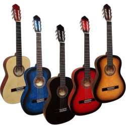 Классическая гитара с нейлоновыми струнами 4/4 + сумка + ремень + дополнительные струны